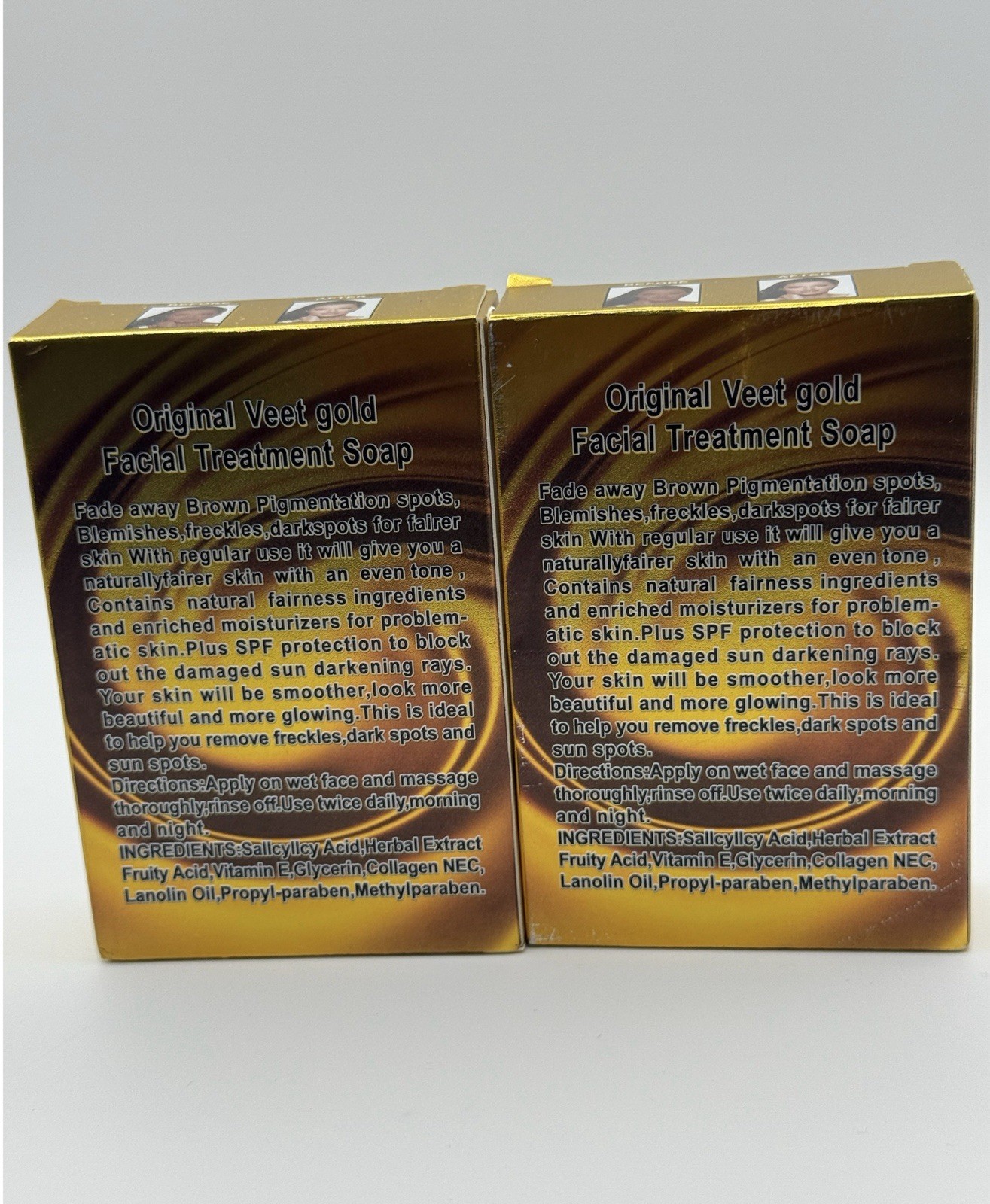 1Pc Veet Gold Facial Treatment Soap Whitening Magic Soap For Dark Spots 100g