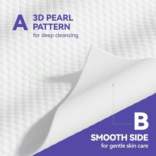 Disposable Face Towels, 10″×12″ XL Face Towelette 10“ X 12″ -50 count-1pack