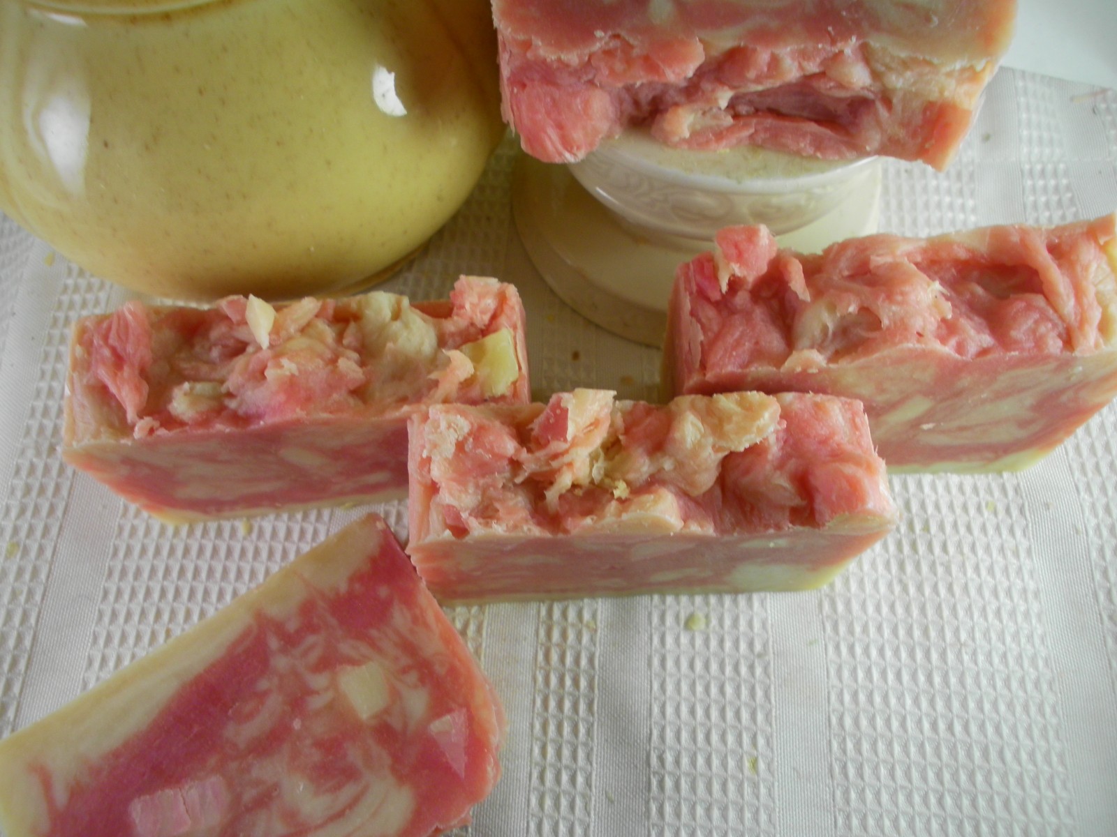 Pink Jasmine Goat Milk Soap Shea, Cocoa Butter Natural Organic Homemade
