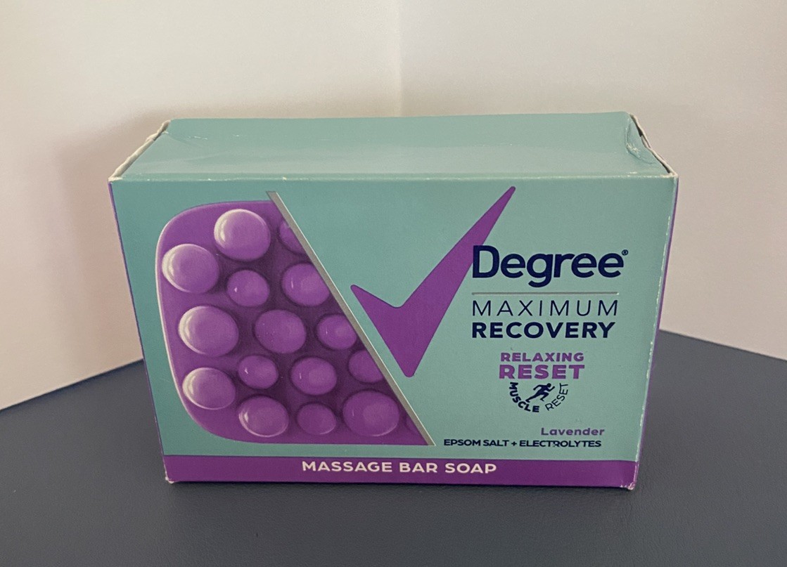 Degree Maximum Recovery Deep Clean Bar Soap Epsom Salt + Lavender Extract single