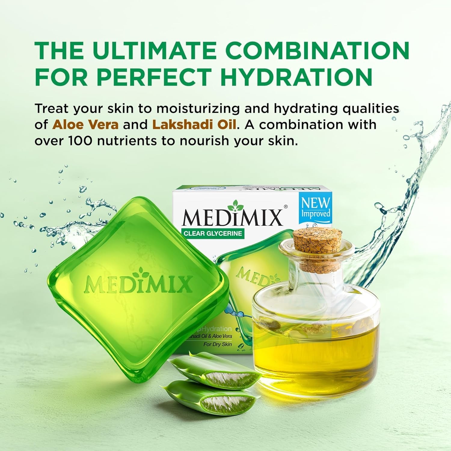 Medimix Clear Glycerine Bathing Bar Soap 100g (3+1) | For Dry Skin