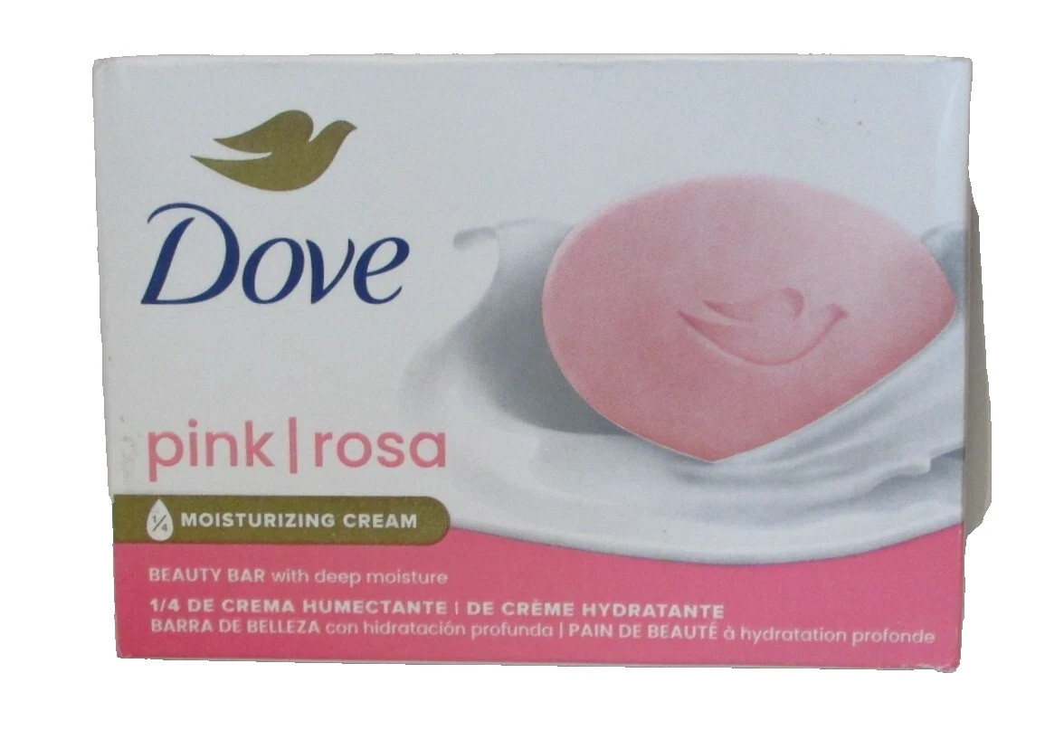 Dove Pink Rosa Soap Bar Moisturizing Cream Beauty Soap Bar 3.75oz x 12 Pack