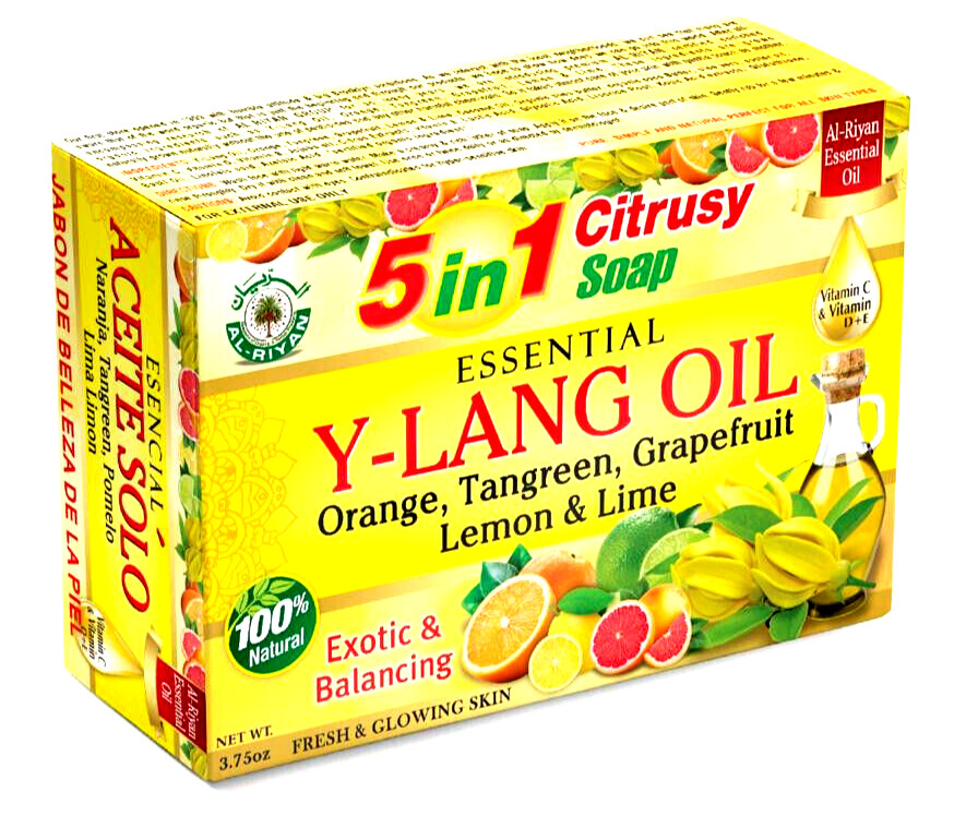 ORGANIC SOAP-Al Riyan 5 in 1 Citrusy Soap 100% Natural Vegan Brightens Skin
