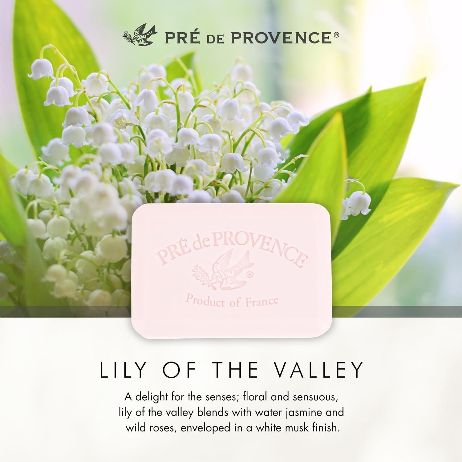 Elegant 8.8oz Artisanal Soap Bar – Moisturizing, Lily of the Valley Fragrance