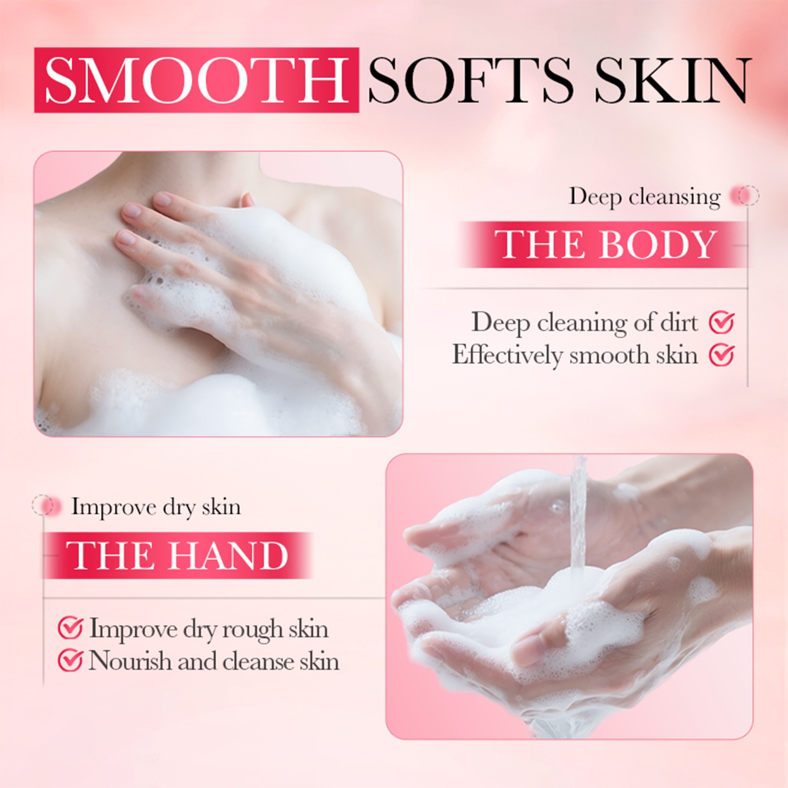Women With Foaming Net Oil Control 100g Moisturizing Rose Essential Oil Soap