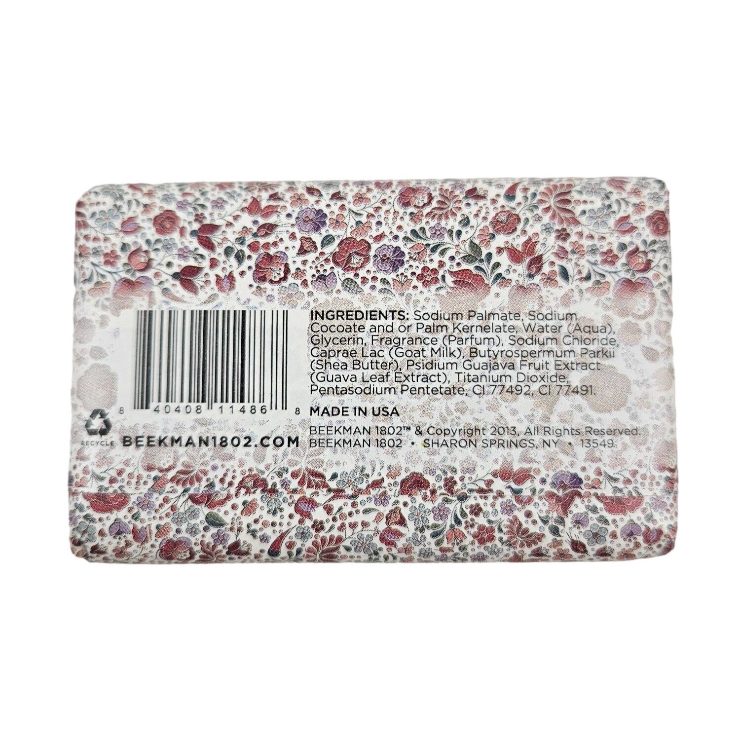 Beekman Goat Milk Bar Soap Honeyed Grapefruit Lavender 3.5 Oz Heath Beauty