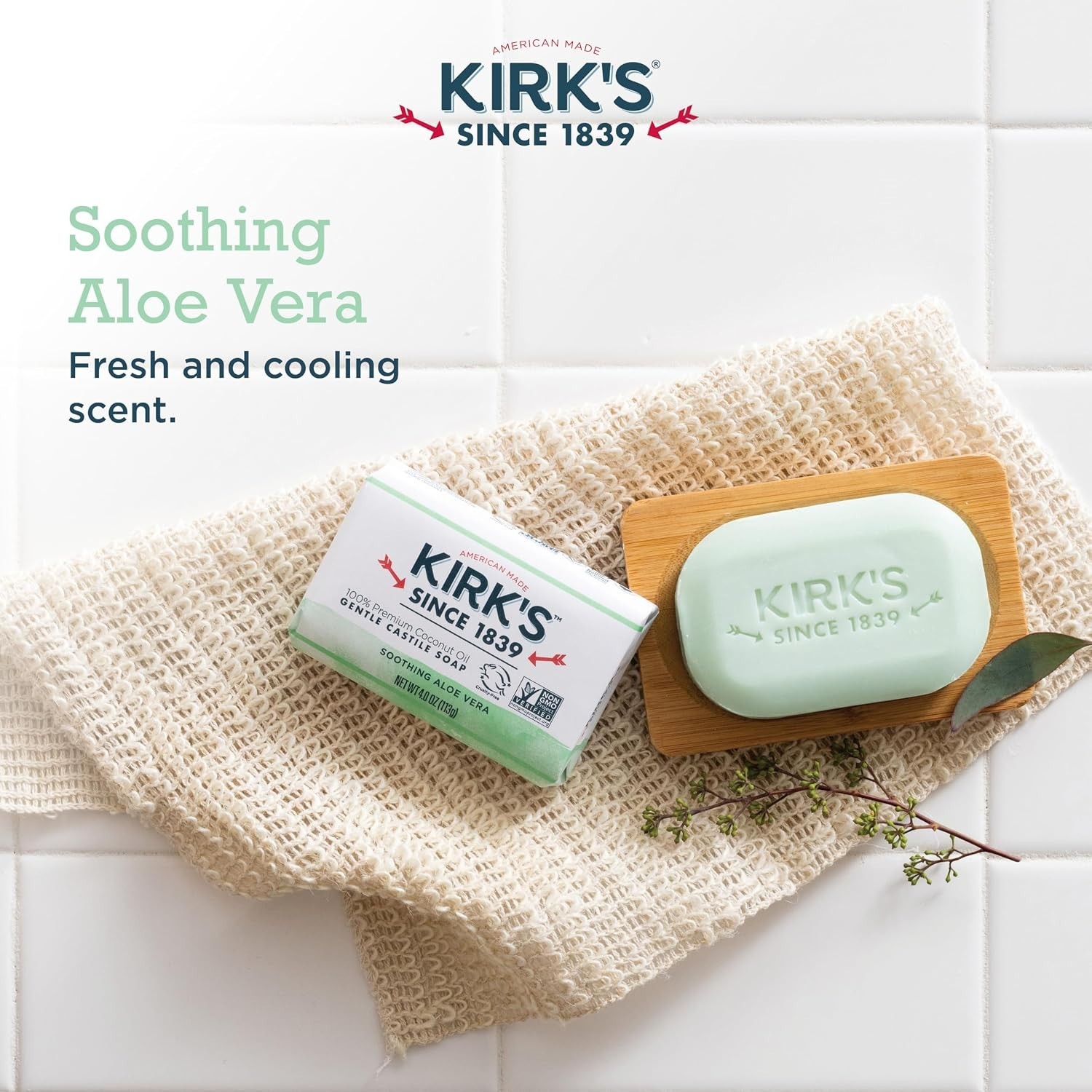 Natural Aloe Vera Coco Castile Soap – Pack of 3, 8 oz Each for Sensitive Skin