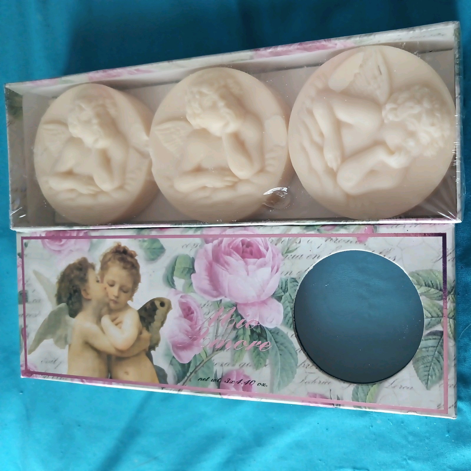 Saponificio Artigianale Florentino Luxury Soaps Rose. 3 x 4.40oz Italy