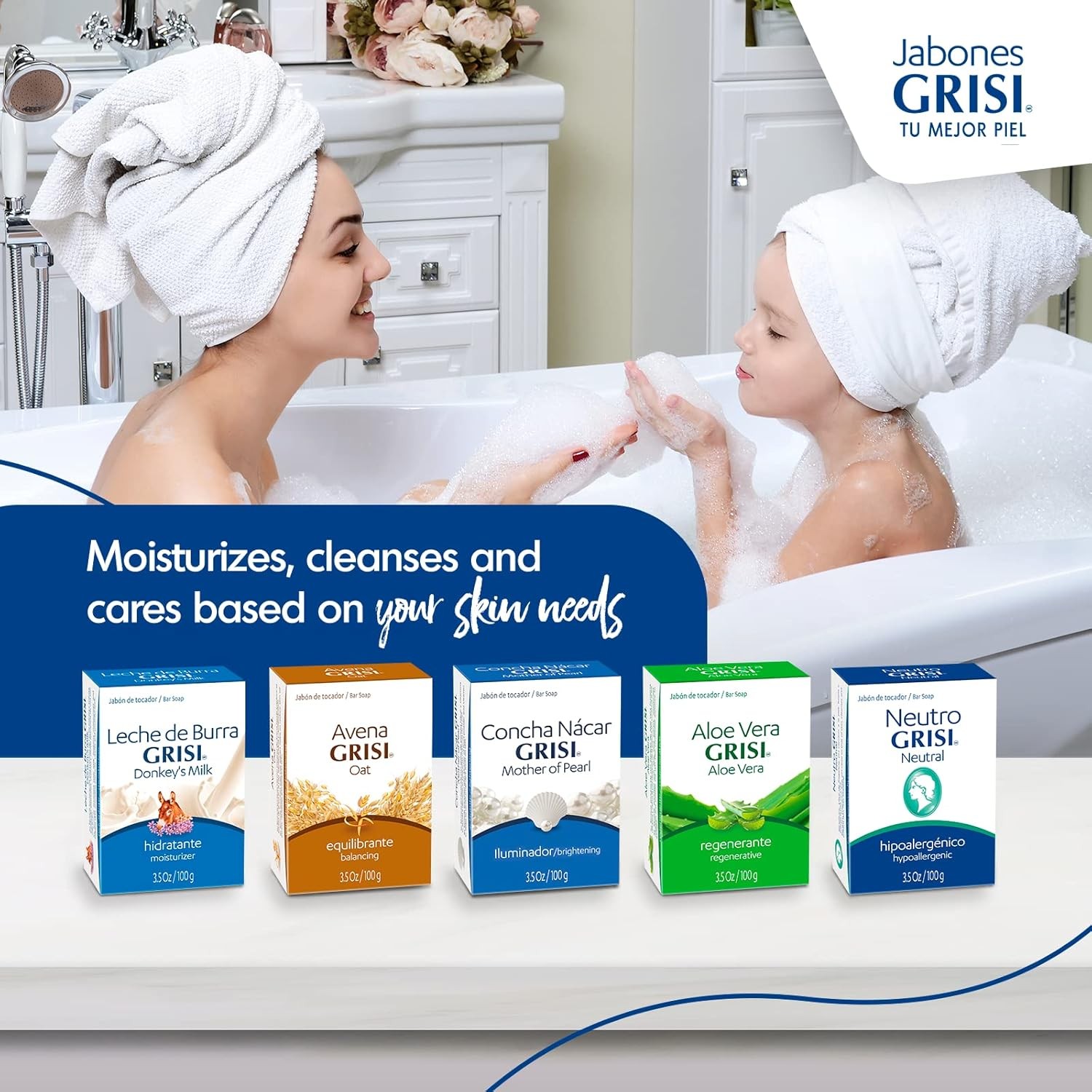 Grisi Neutral, Cleansing and Hypoallergenic Soap – 6 Pack