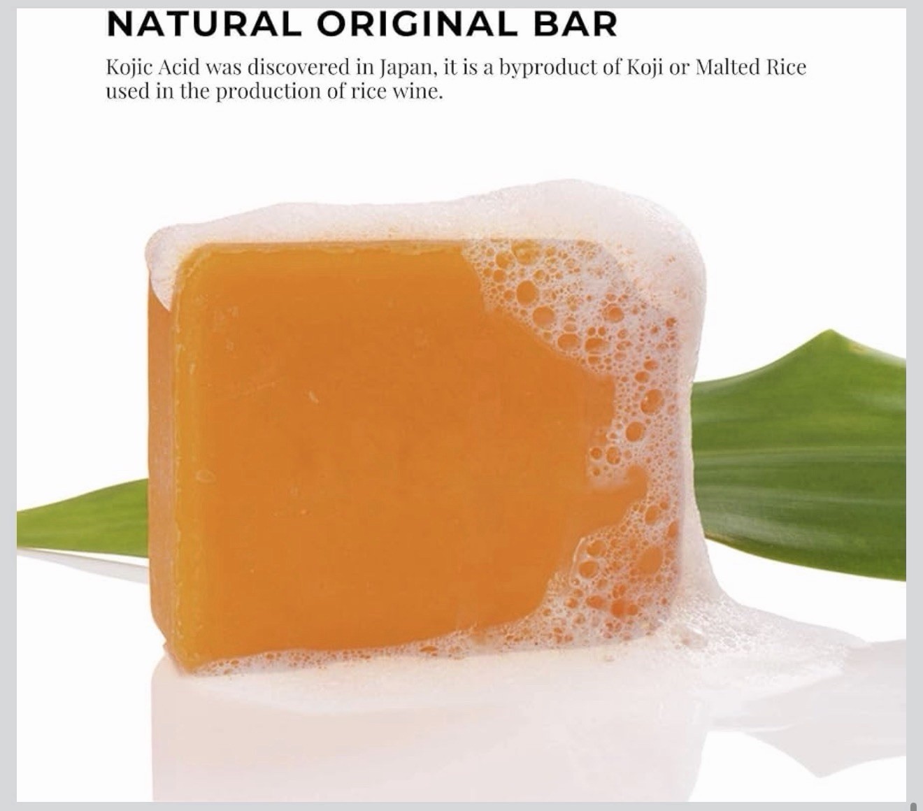 Original Kojic Acid, Dark Spot Remover Bar Soap with Coconut & Tea Tree Oil