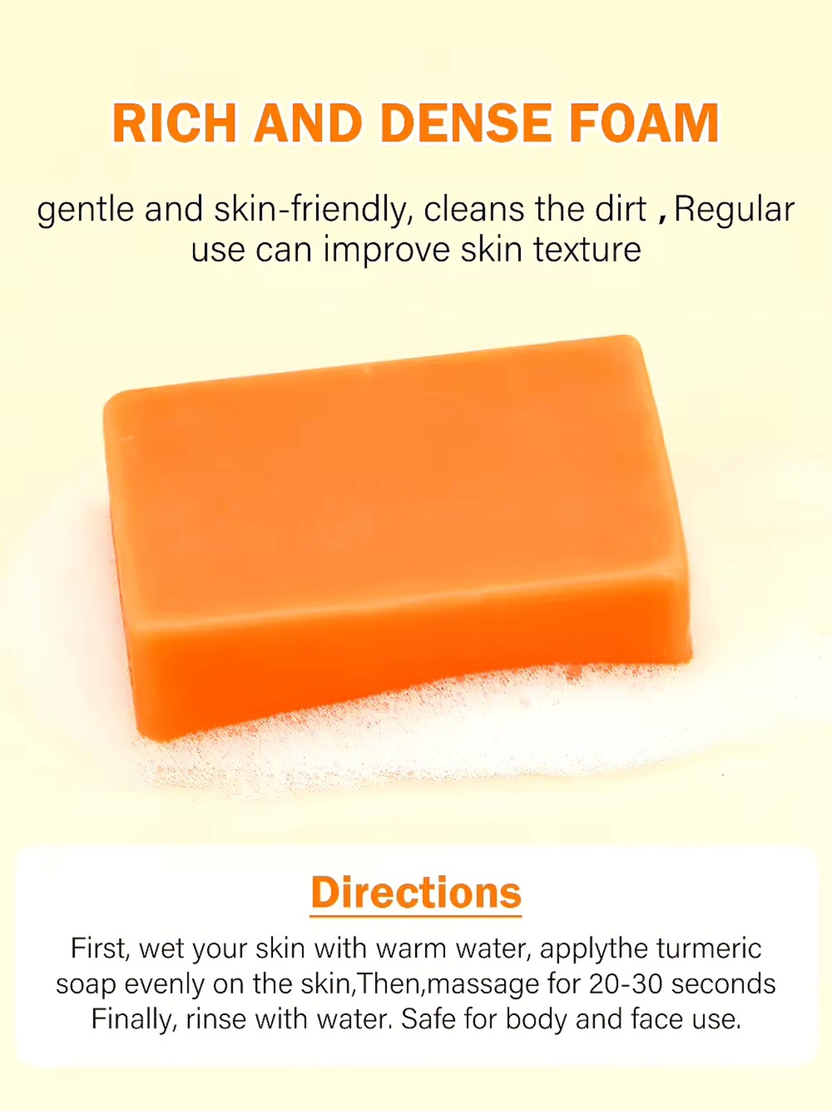 Turmeric Oil Lightening Kojic Acid Soap 3 Big Bars x 100g (300g)