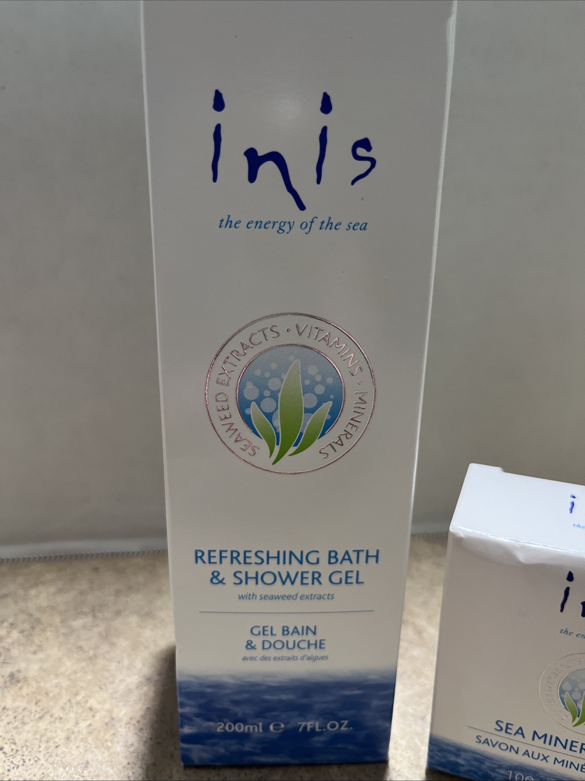 Inis Energy Of The Sea Bath&Shower Gel 7oz Sealed & Sea Mineral Soap3.5oz New