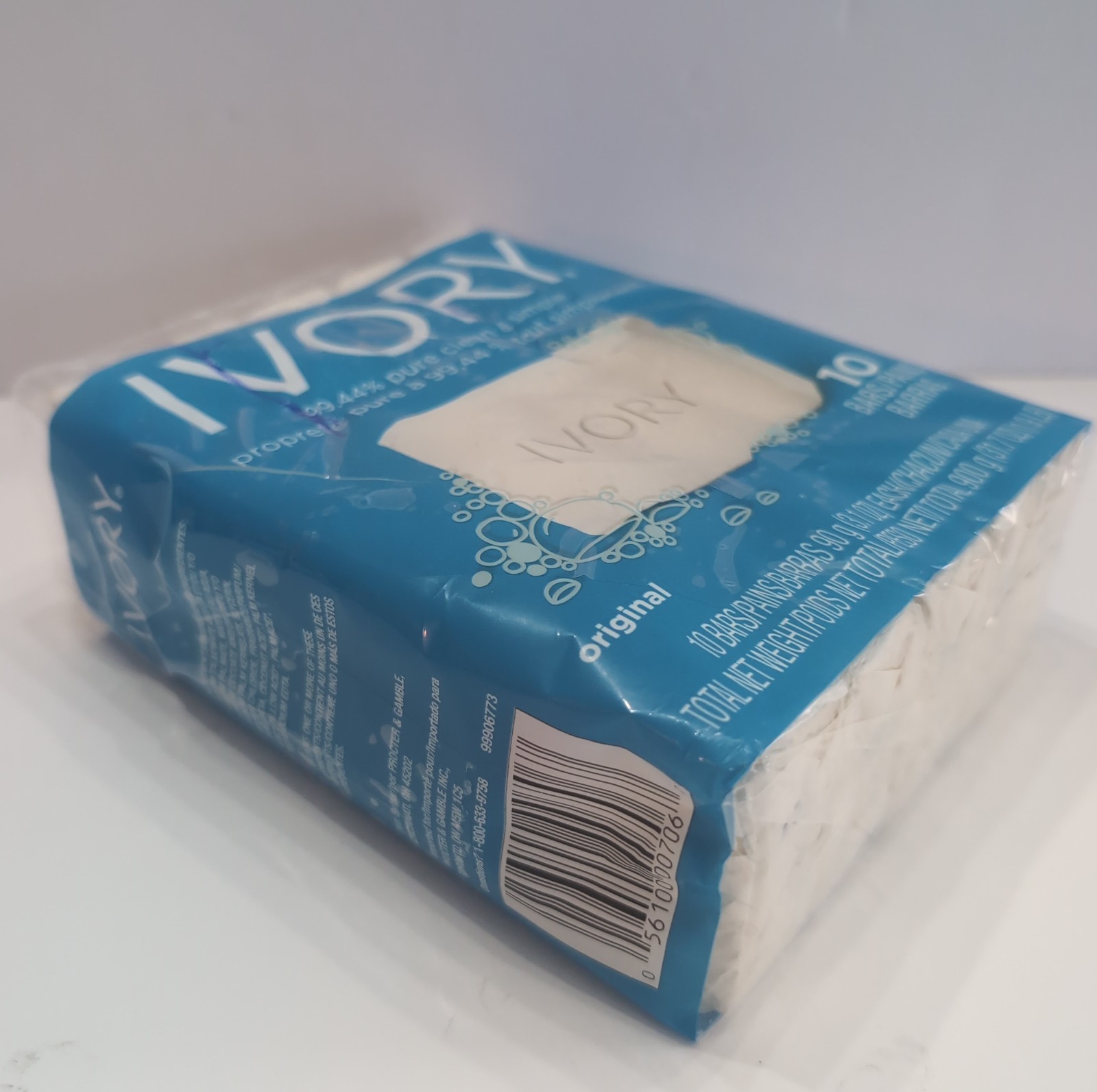 Ivory Bar Soap. 99.44% Pure Mild Body Cleanser Original Scent. 4 oz 10 Soaps VTG