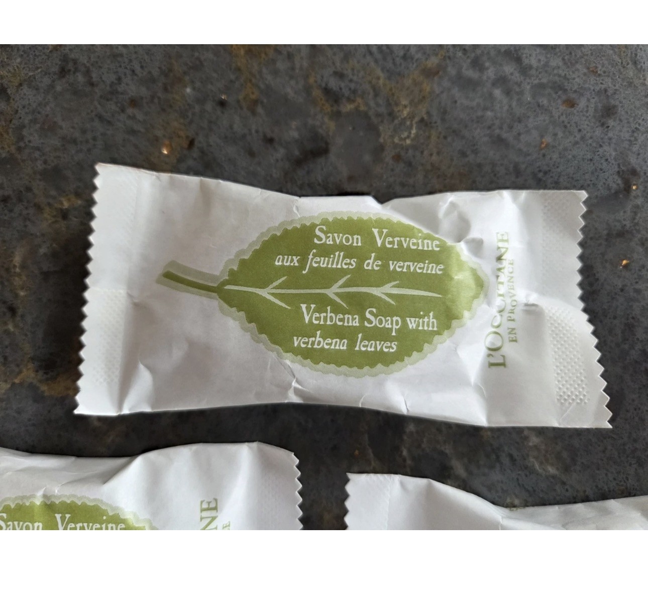L’Occitane Verbena Leaf Soap 25g Set of 3 New