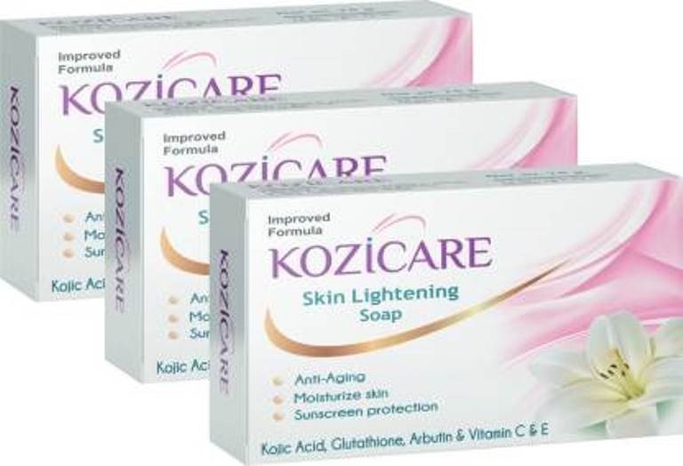 Kozicare Skin Lightening Soap 75g Each Remove Dark Spots & Ten For Glowing Skin