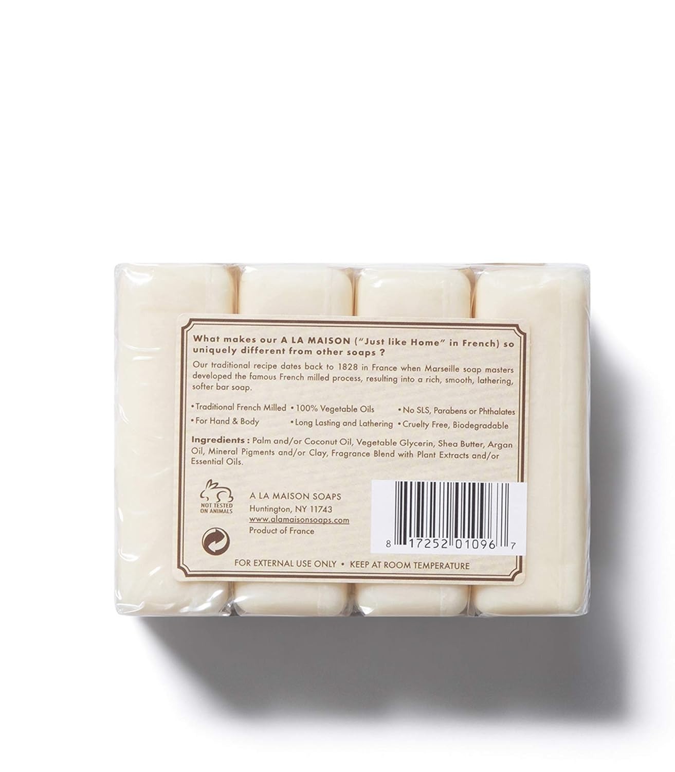 A LA MAISON Sweet Almond Bar Soap – 6 PACK – (24Bars of Soap)
