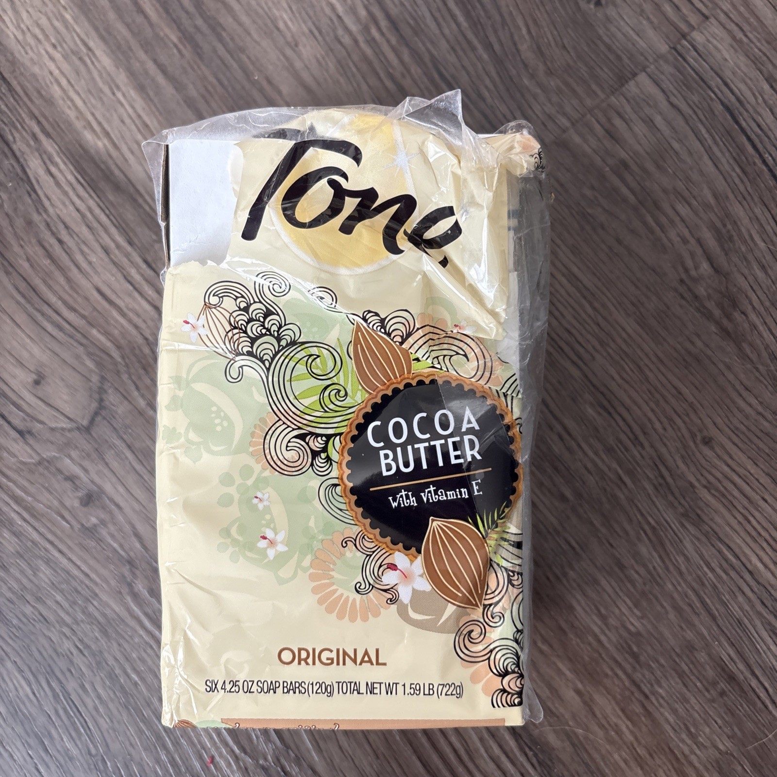 Tone Bath Bar Soap Original W/Cocoa Butter And Vitamin E 4.25 Oz *** 5 BARS ***