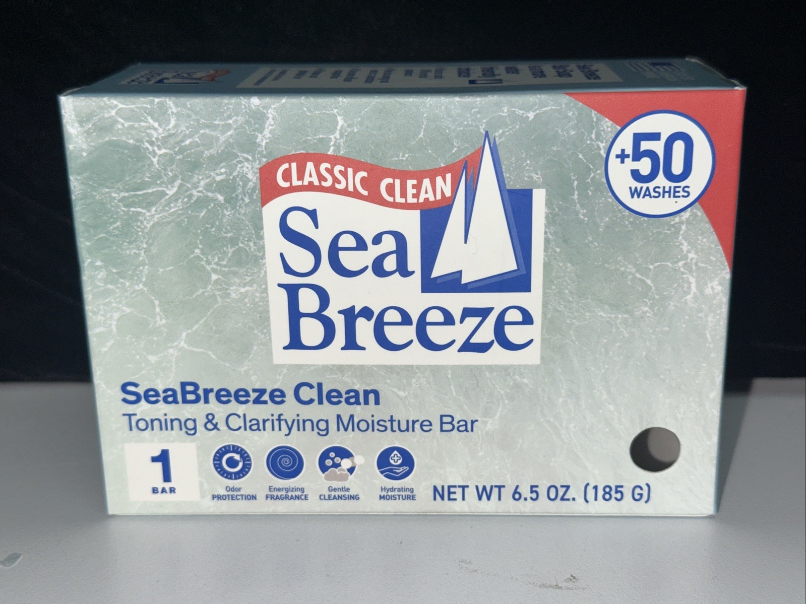 10 Sea Breeze Classic Clean SeaBreeze Clean Toning Clarifying Moisture Bar 6.5oz