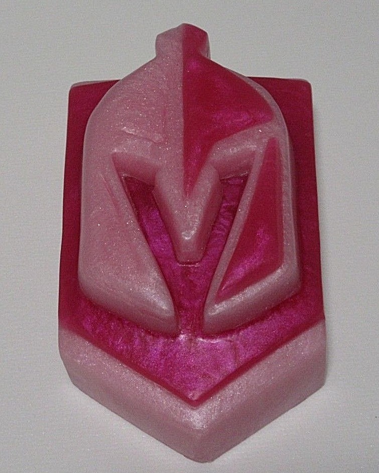 Go Knights Go in brilliant pinks & a tulip, honeysuckle, tangerine scent hockey