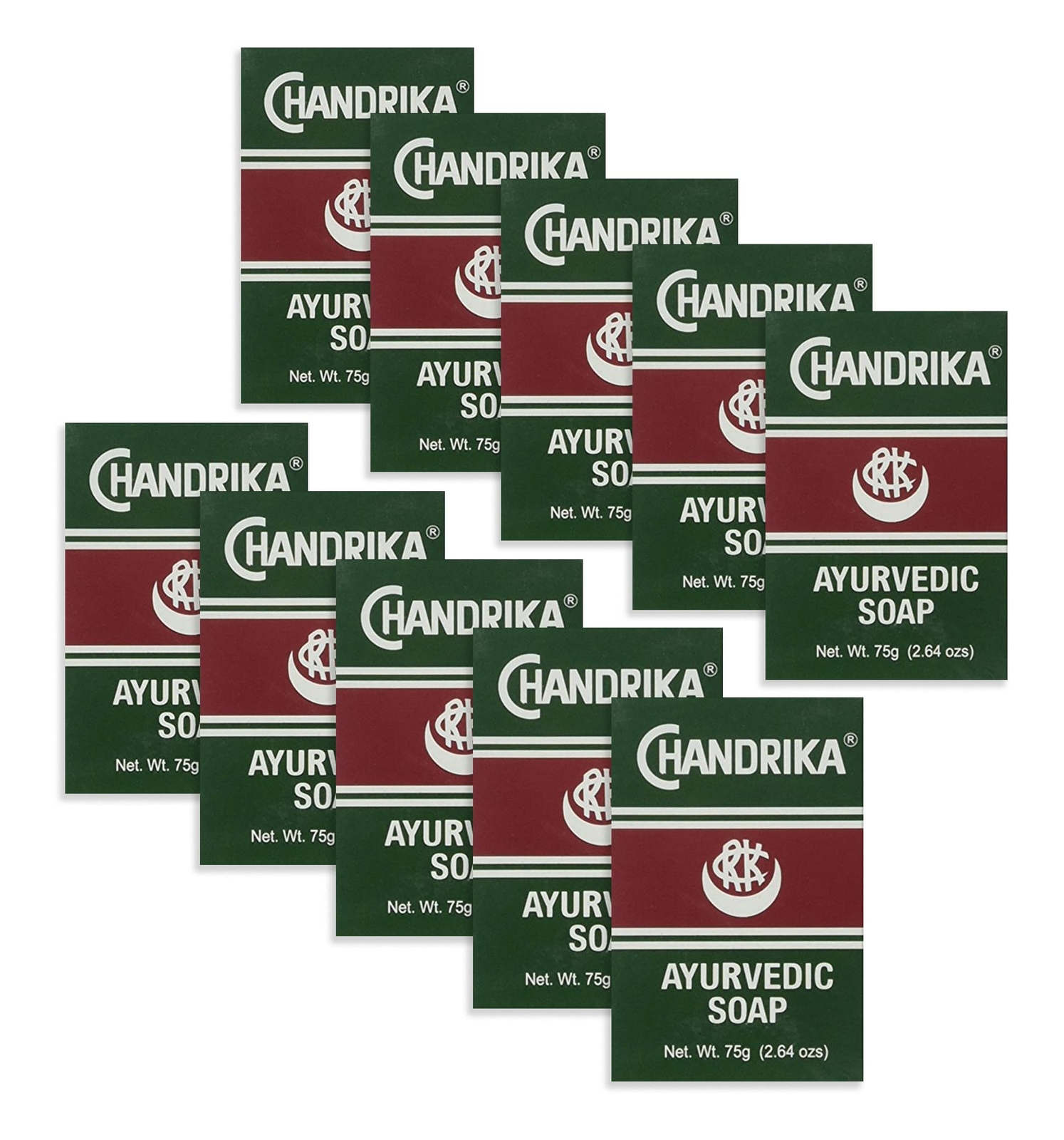 Ayurvedic Herbal Soap Pack of 10 Skin Cleaning Agent 264 Ounces