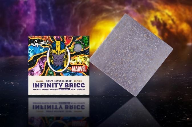SALE! NEW SCENT!! 2 PACK Dr Squatch INFINITY BRICC MARVEL Limited Edition Bar!