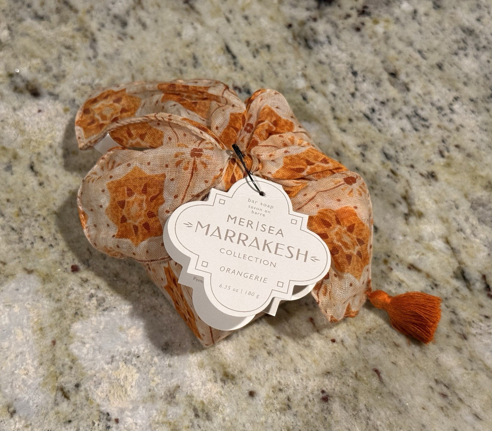 MER SEA for Anthropologie Orangerie Bar Soap 6.35 Oz 180 g Marrakesh Collection