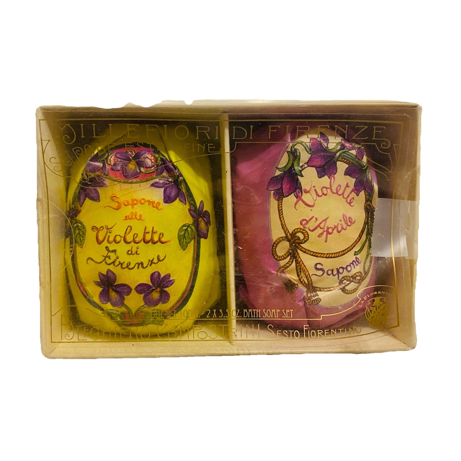 La Florentina Violetta di Firenze Violet of Florence Soap Set 2x100g Italy