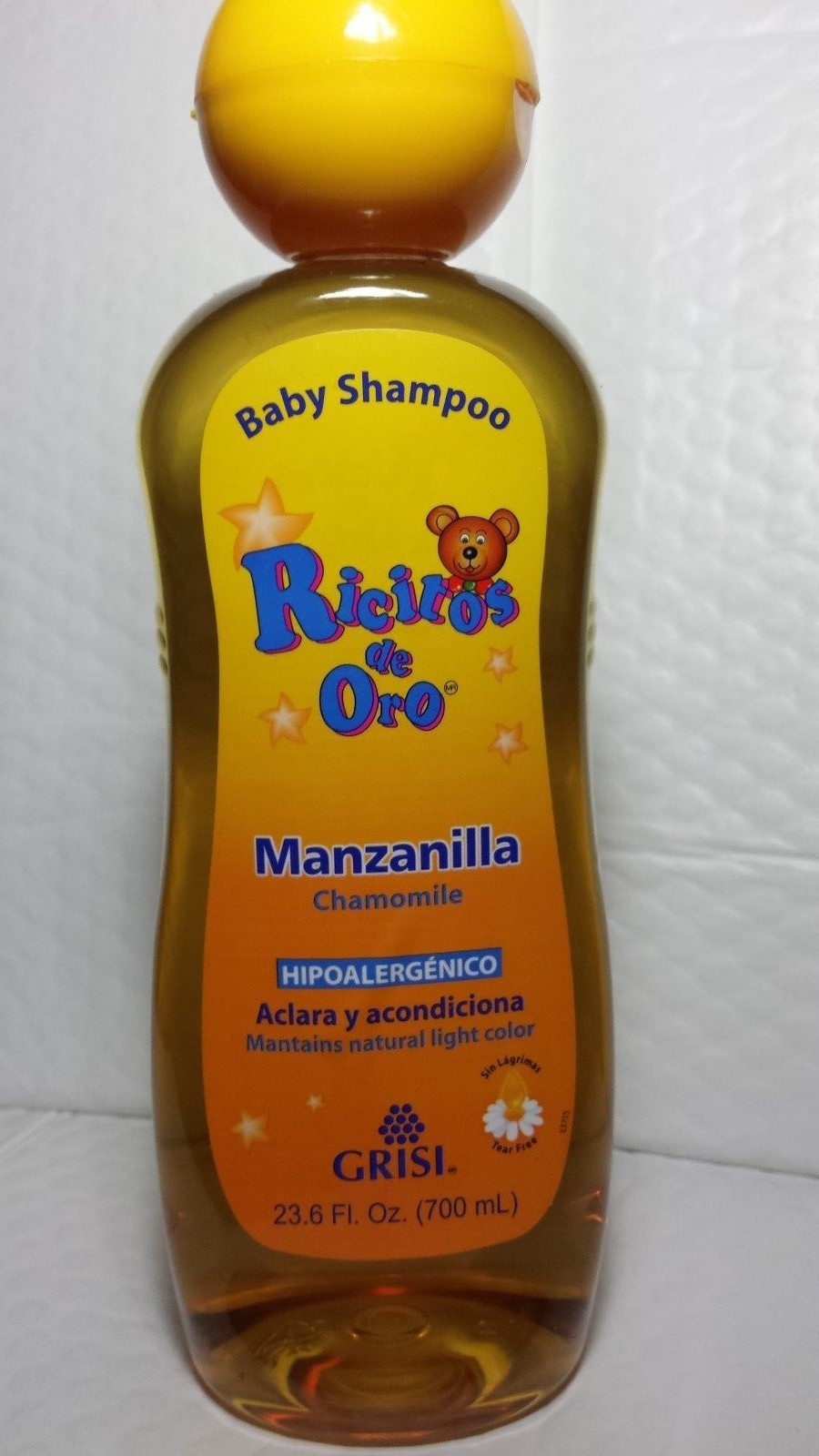 BABY SHAMPOO RICITOS DE ORO CHAMOMILE MANZANILLA 23.6 FL OZ 700 ML BIG SIZE