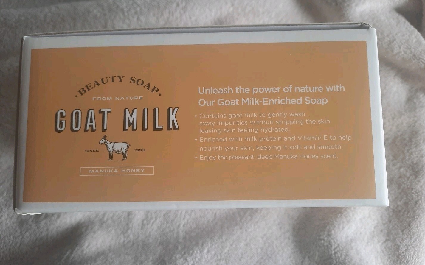 NIB SHOWER MATE Goat Milk Manuka Honey Beauty Soap 12 Bars x 3.17 Oz 90g
