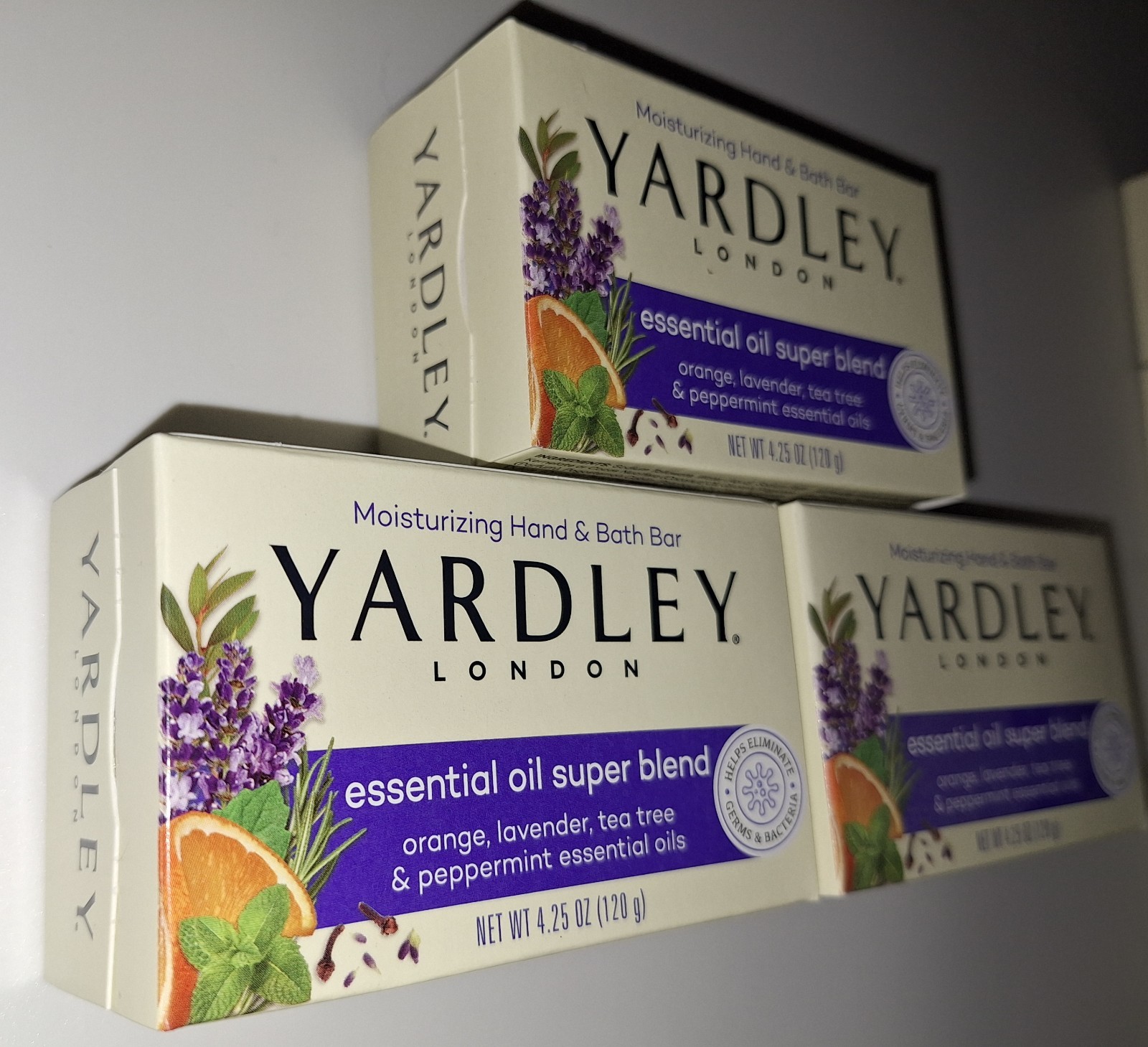 3Xs Yardley London Bath Bars Essential Oil Super Blend