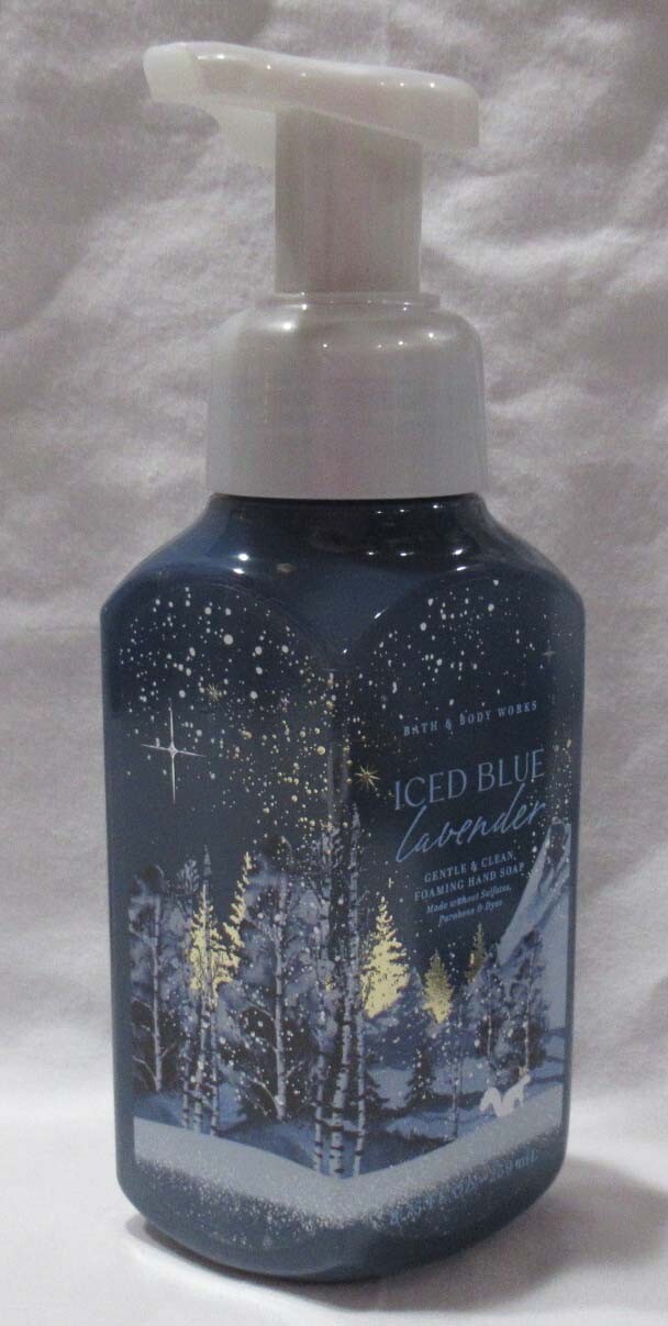 Bath & Body Works Gentle & Clean Foaming Hand Soap Set Lot 2 ICED BLUE LAVENDER