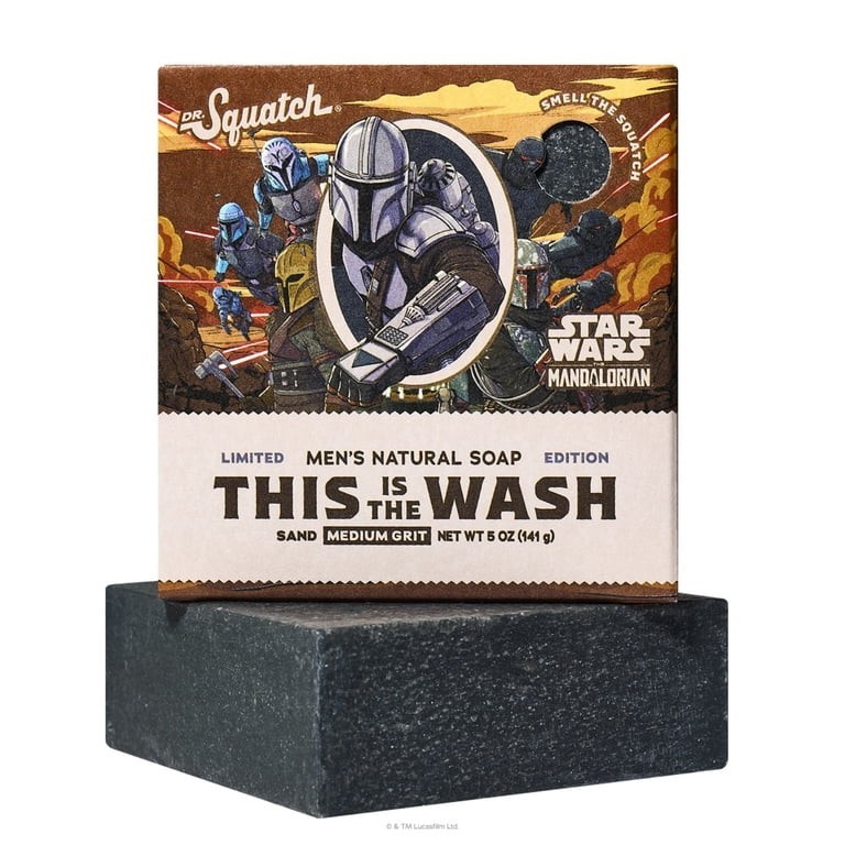 Dr. Squatch Star Wars Mandalorian This Is The Wash Mando Musk Soap 5 oz
