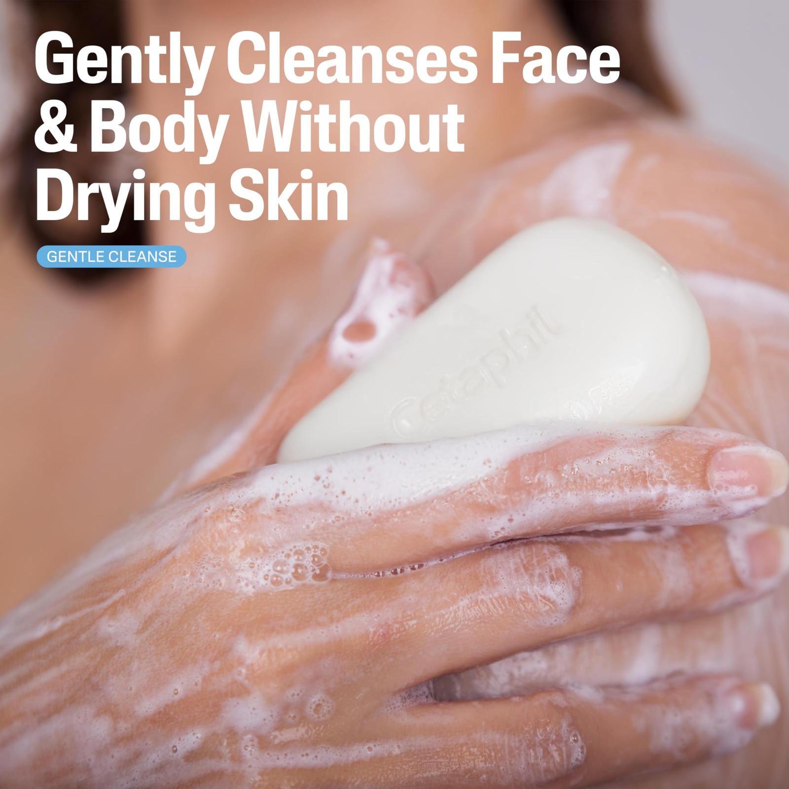 Cetaphil Gentle Cleansing Face and Body Bar, 4.5 oz Bar (Pack of 6), Nourish