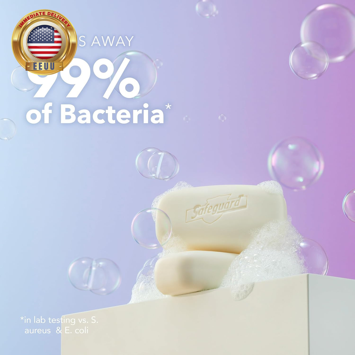 Micellar Deep Cleansing Bath Bar Soap, Washes Away 99 Percent of Bacteria, Leave