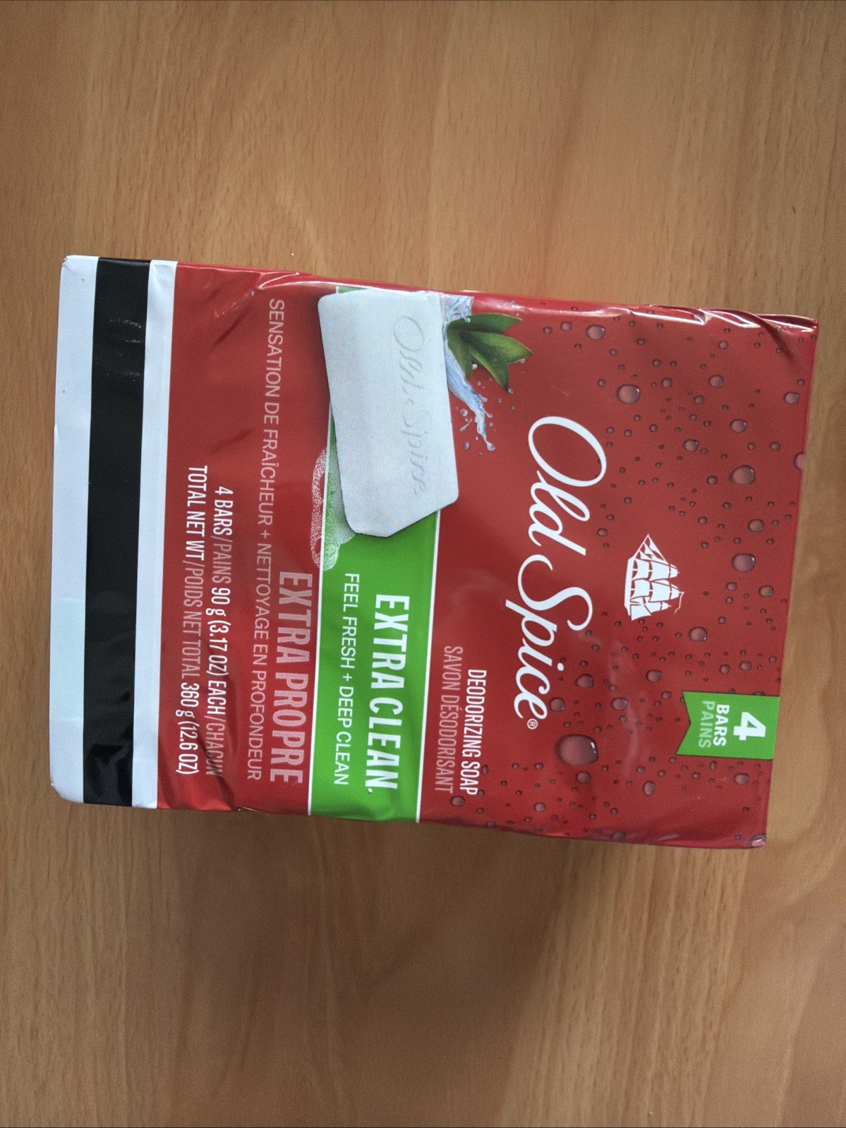 Old Spice Deodorizing Bar Soap Extra Clean Fresh & Deep Clean 3.17 oz. 4 Bars