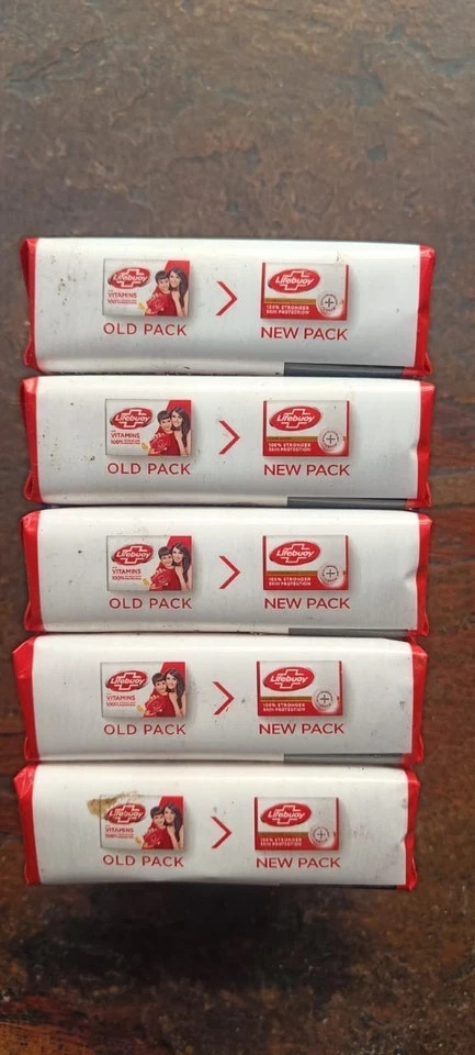 Lifebuoy Bathing Soap Bar 4+1 Free Pack 100g Each Total 5 Bars fast shipping