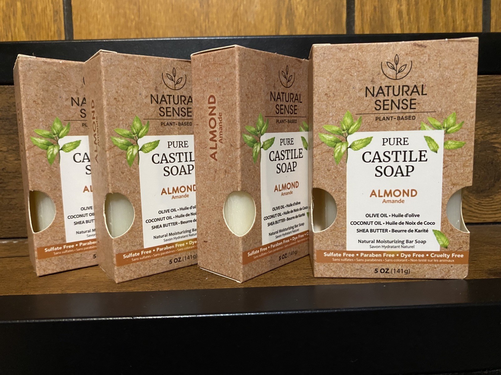 4Bars Pure White Castle Soap (Almond) Natural Nourishing Bar Soap. 5oz Each