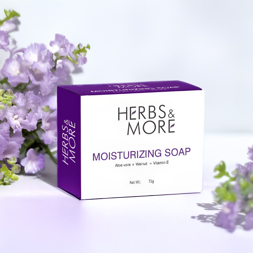Herbs & More Moisturizing Soap-75g|Pack of 5|Gentle Hydrating Soap for All Skin