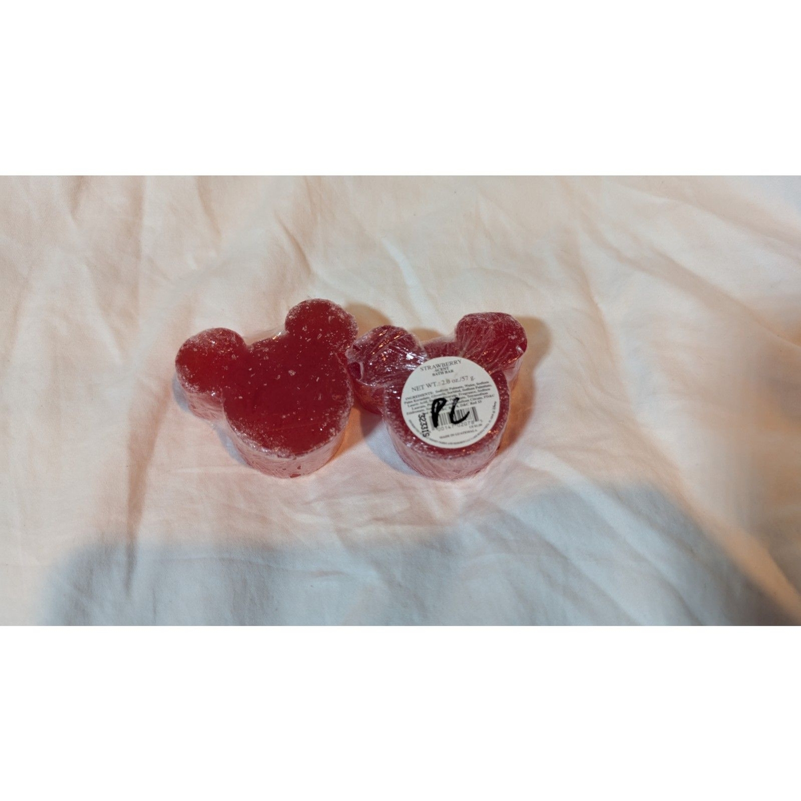 Mickey Mouse Strawberry Scented Bath Bar Set of 2
