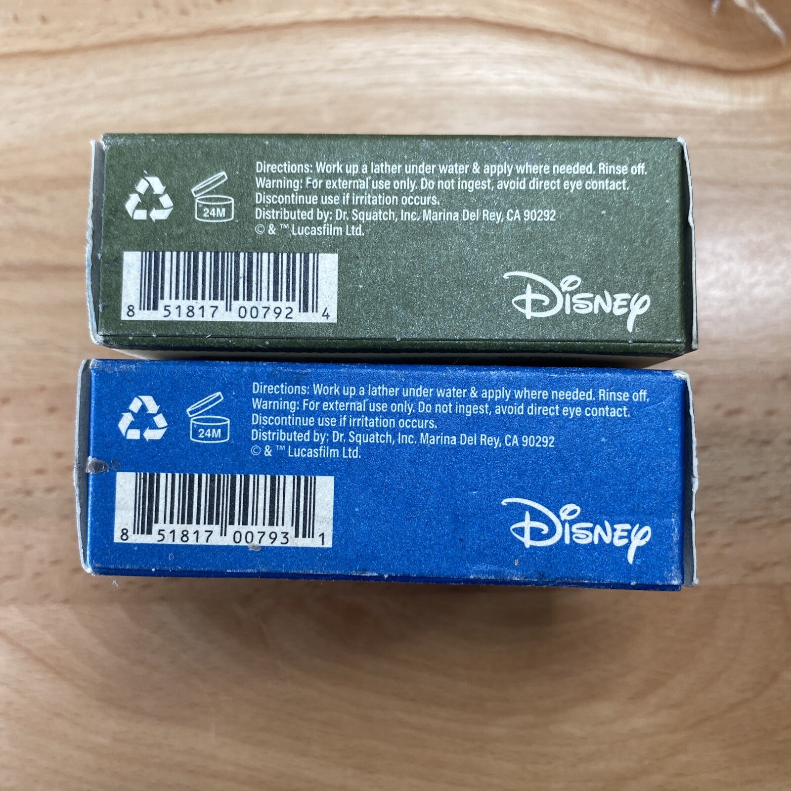 LOT OF 2 SOAP BARS. – Dr. Squatch STAR WARS Only Hope Soap & Wisdom Wash Soap