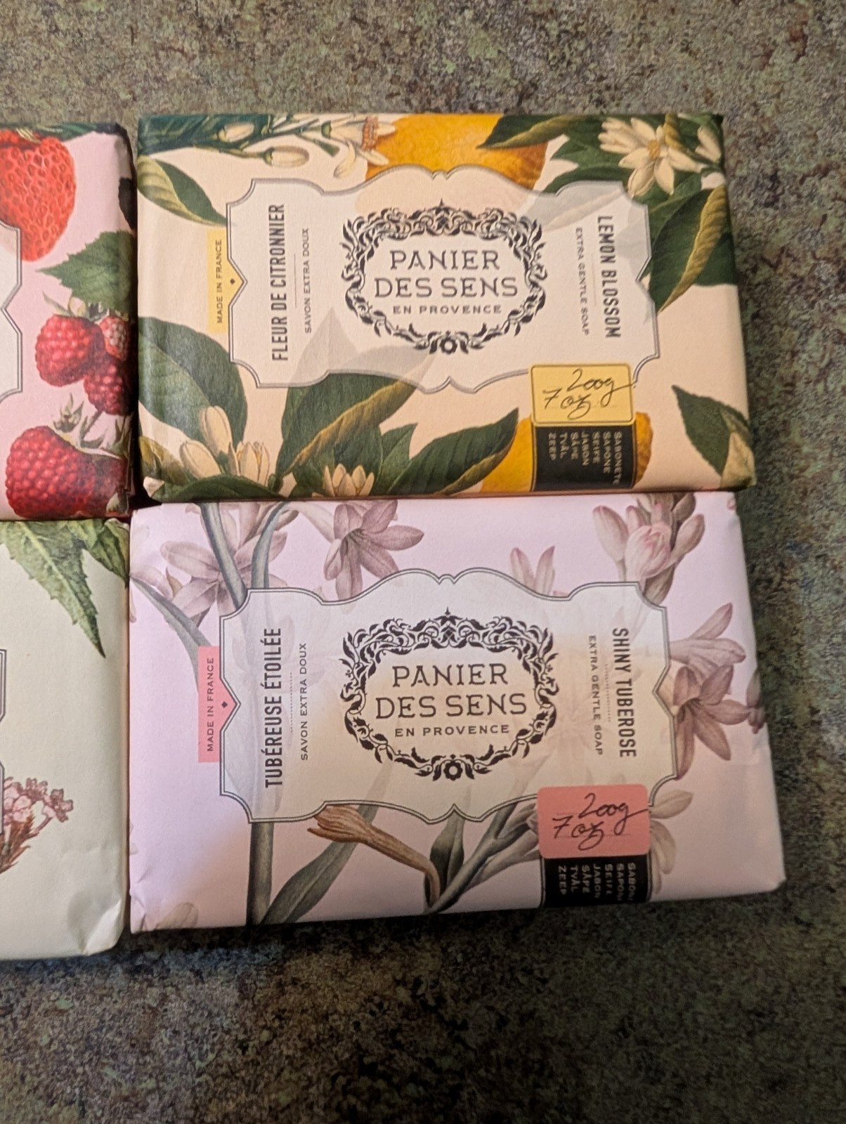 4pc Bath Bar Soap Panier Des Sens France 7oz 200g Each NEW SEALED