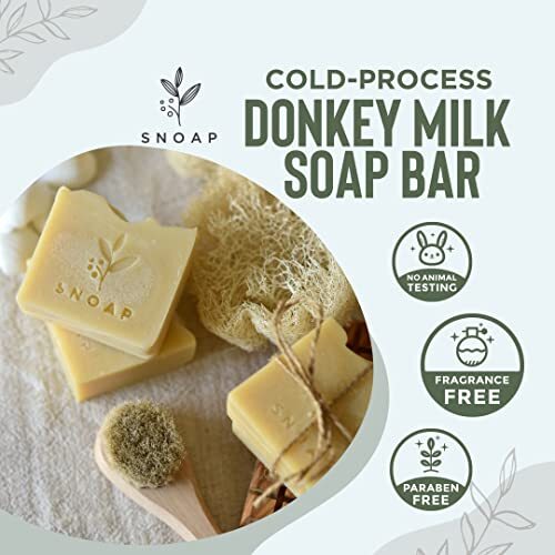 Unscented Soap Bar for Body & Face – Made with Donkey Milk, Natural and Organic
