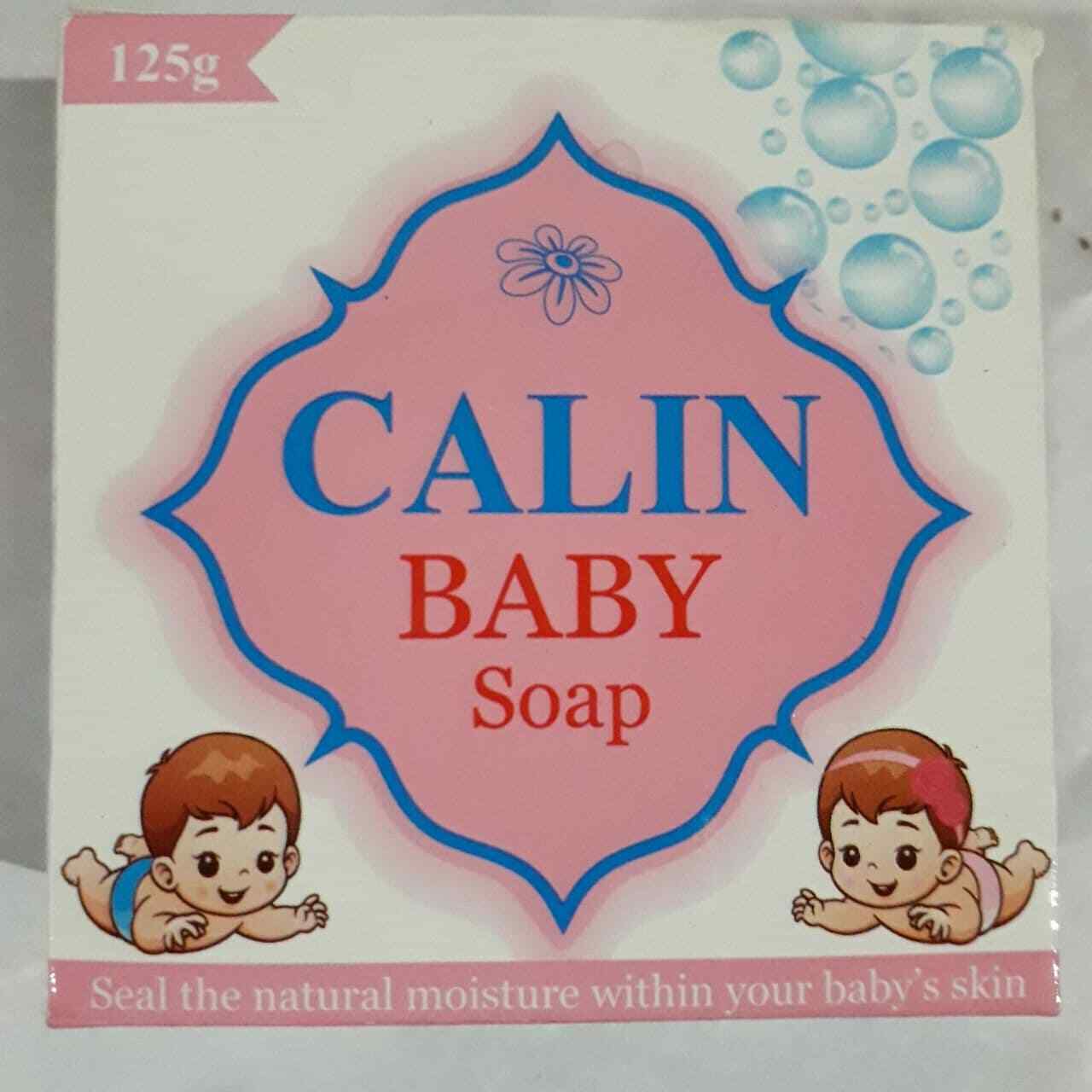 CALIN White Baby Soap Natural Moisture/Protect Baby Skin Healthy & gentle 125g