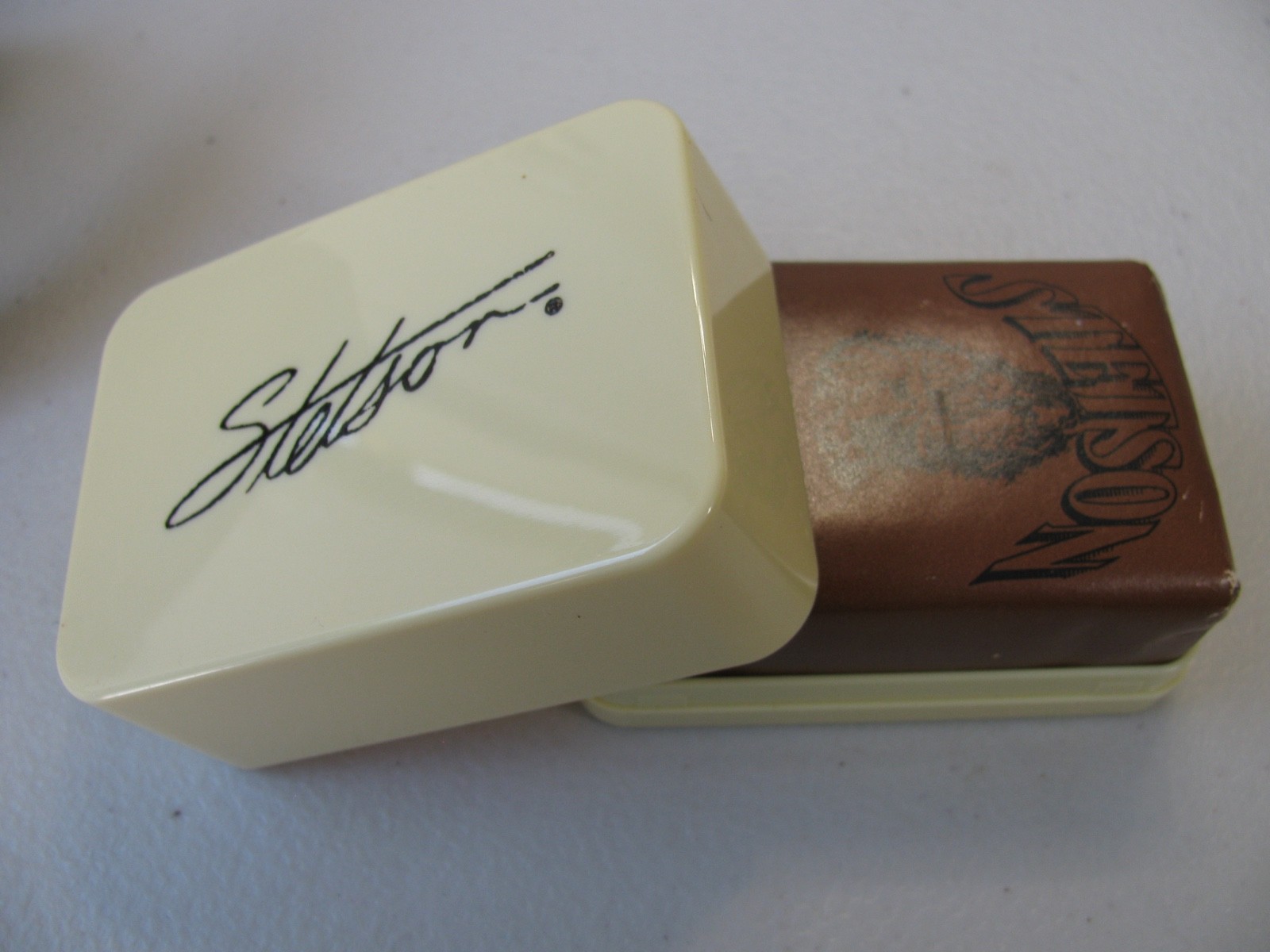 Vintage Stetson by Coty Men’s Deodorant Bath Soap Bar 3.5 Oz Mens W/Travel Case