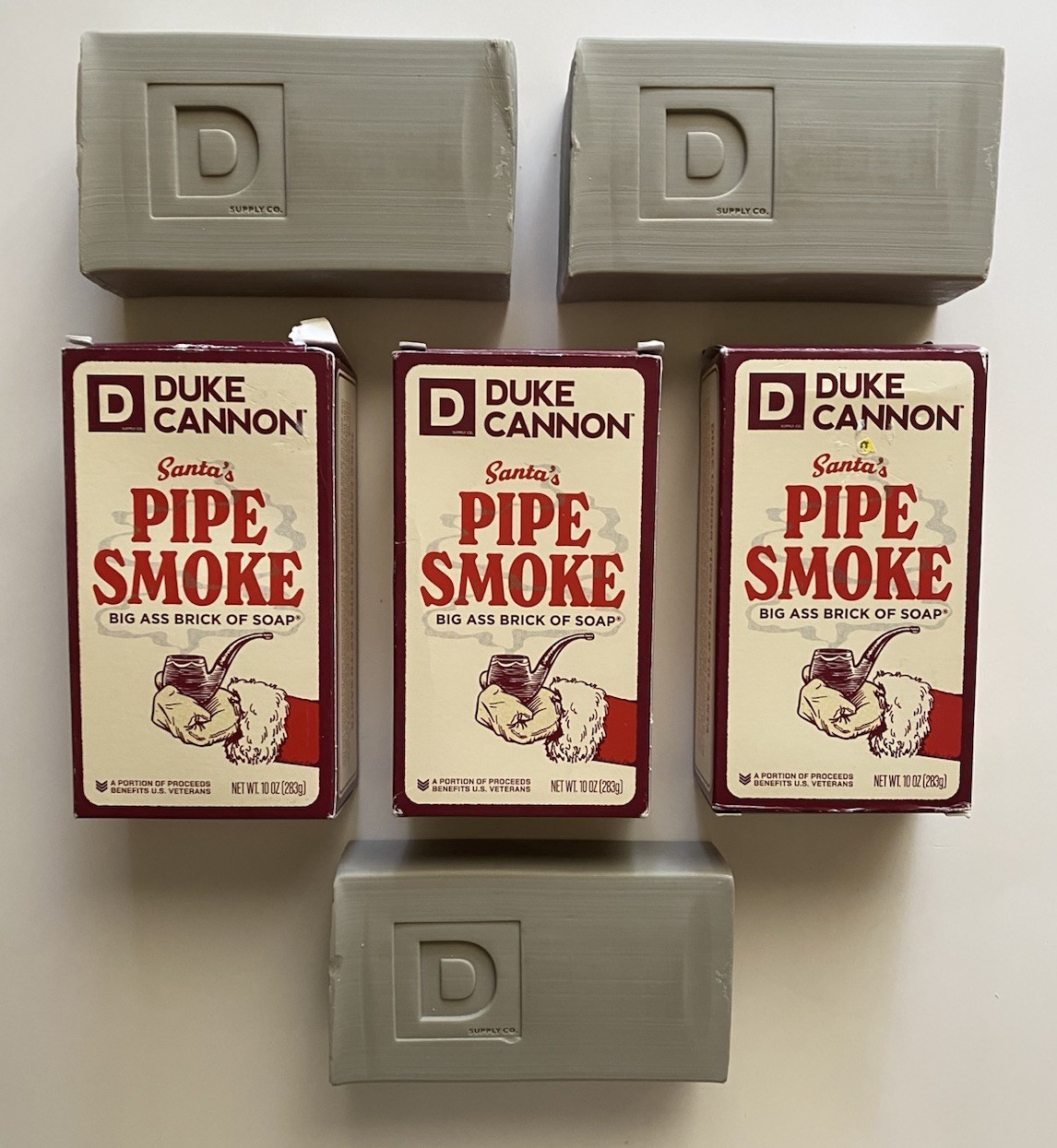 Duke Canon 3 Big Ass Bricks of Soap – Pipe Smoke 10oz each New w Tags