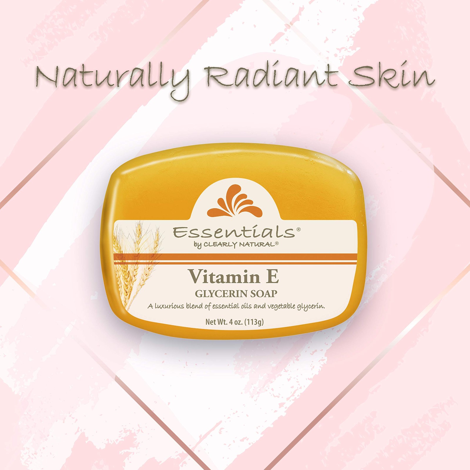 Glycerin Bar Soap with Vitamin E, 4 oz, 12-Pack – Moisturizing Cleanser