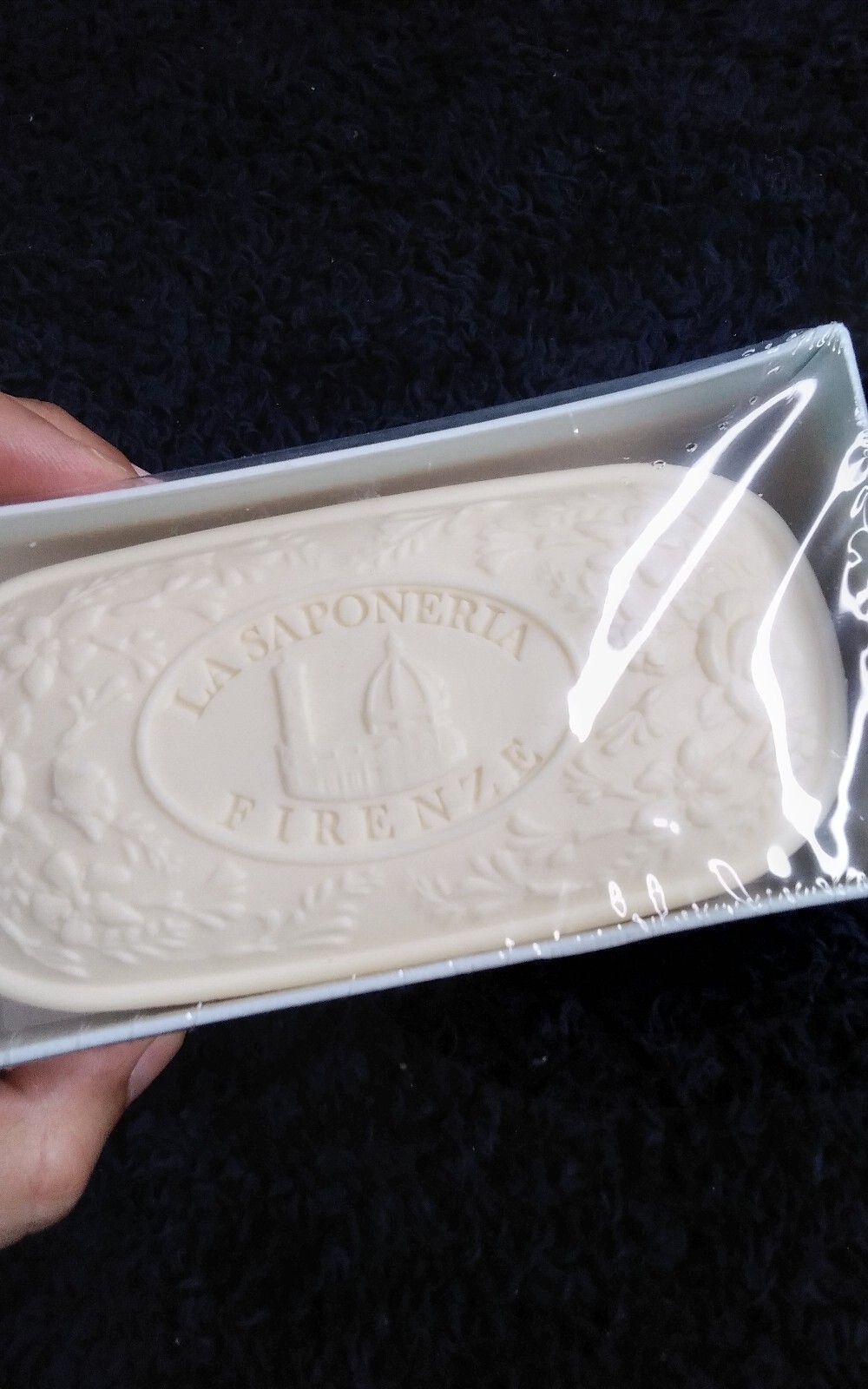 La Saponeria Firenze Sculpted Bath Bar Gardenia Scented Soap NEW SEALED