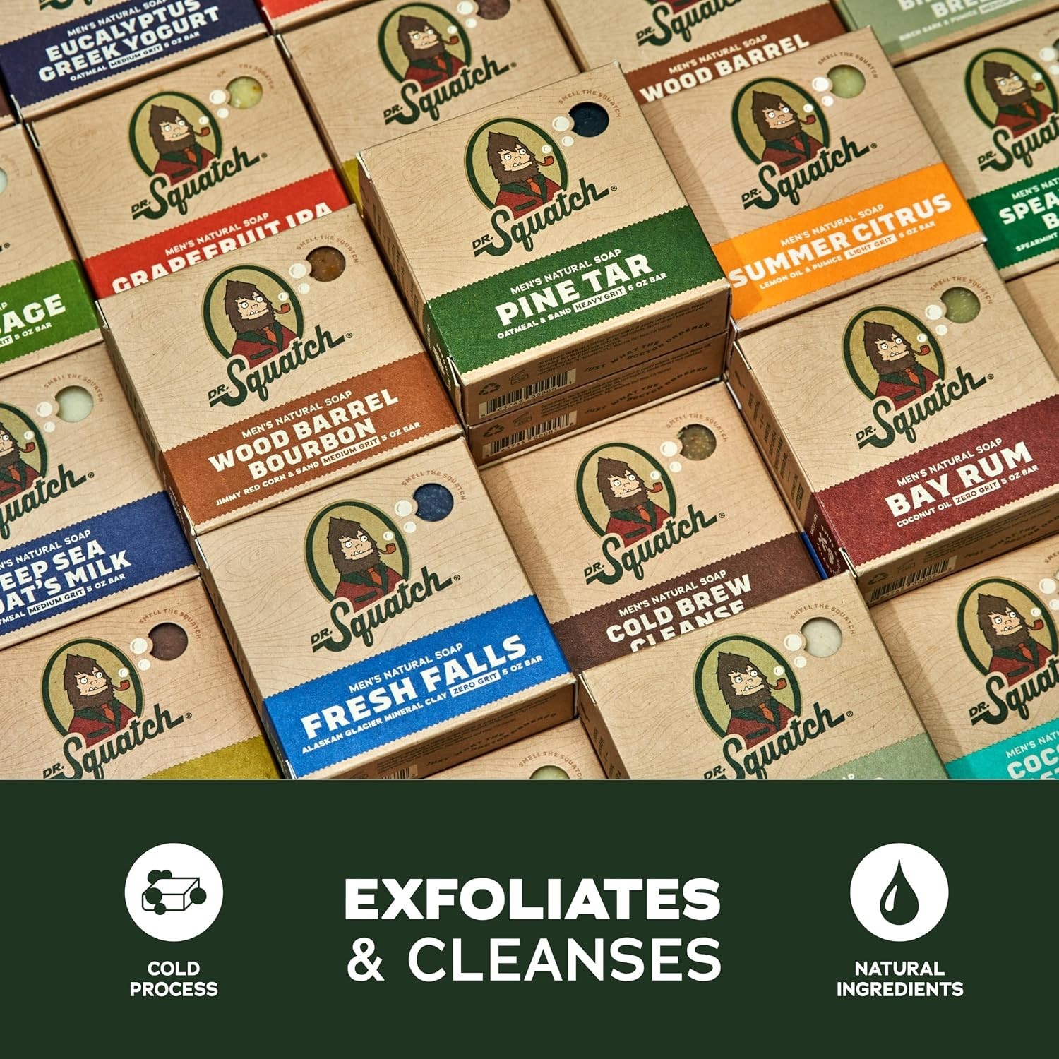 Men’s Natural Cold Process Soap Bar 10 Pack Gift Set Nourishing Oils