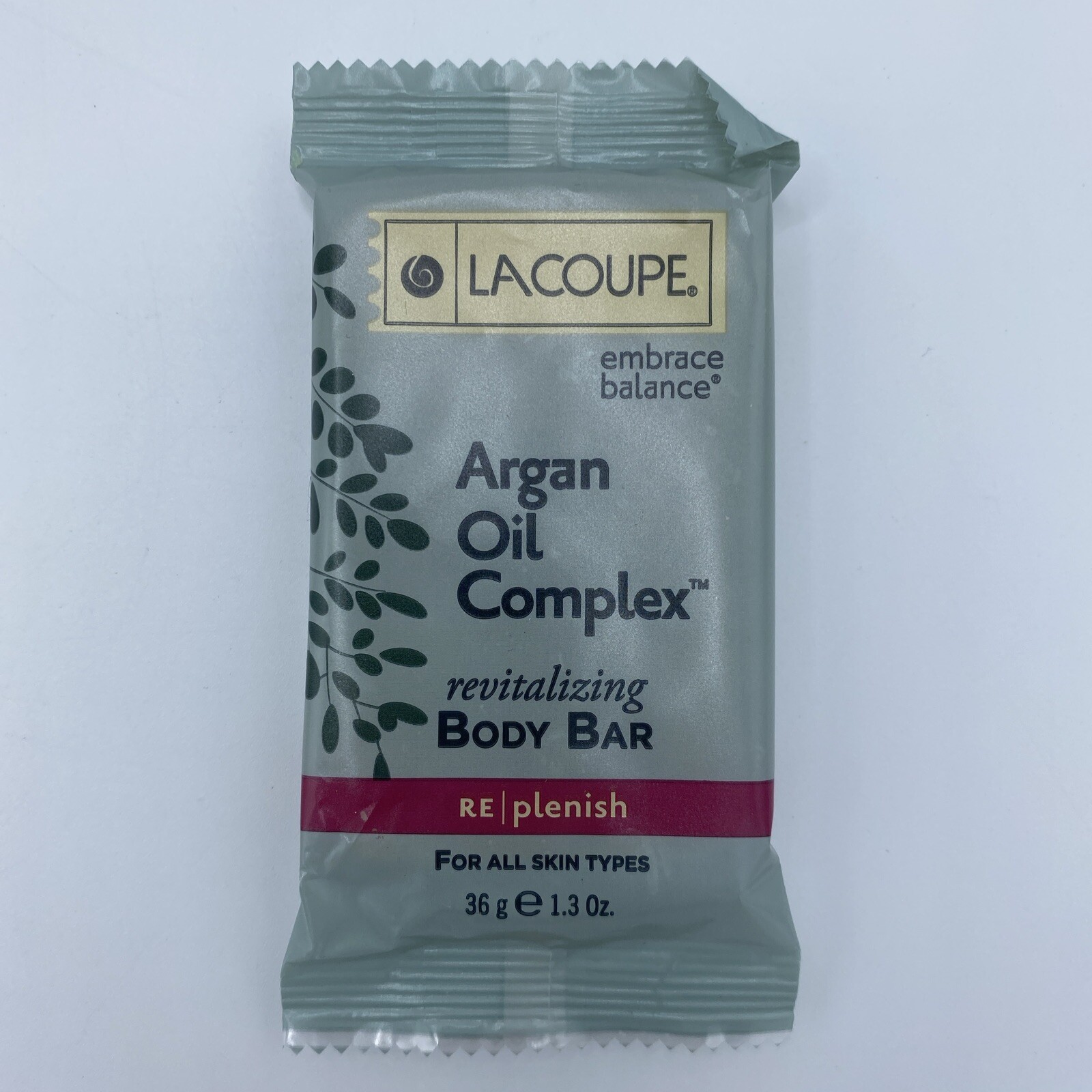 LaCoupe Embrace Balance Argan Oil Complex Facial Bars (4) .6 oz & (1) 1.3 oz