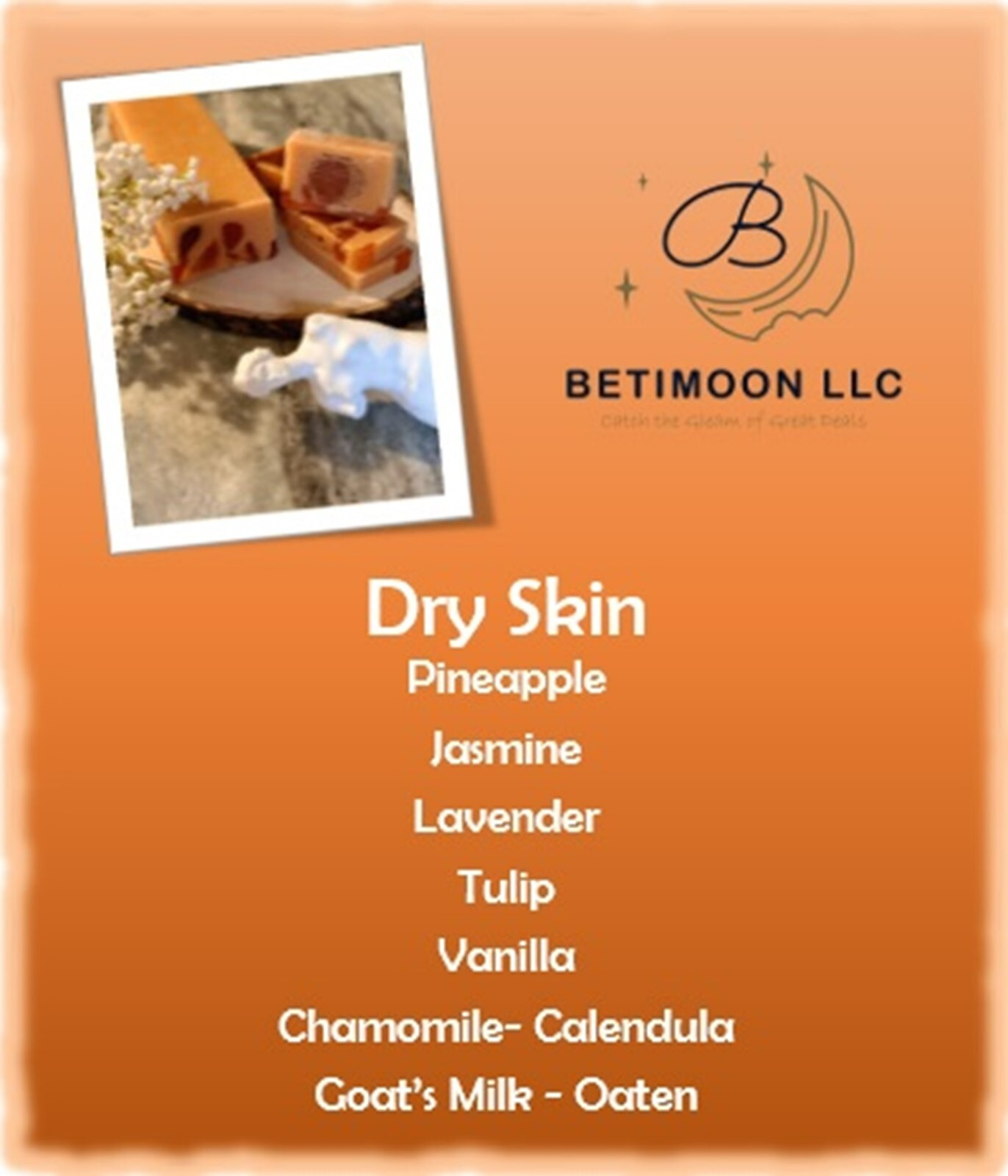 Apricot & Handmade Soap Bars. 100% Natural, Aromatherapy 4 Soaps Made in Latvia
